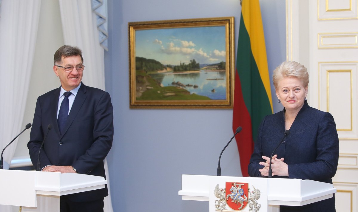 Prime Minister Algirdas Butkevičius and President Dalia Grybauskaitė