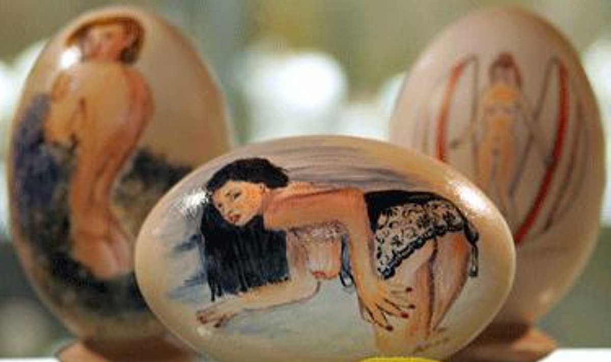 Velykų kiaušiniai su erotiniais paveikslėliais