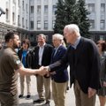 Kyjive apsilankiusi JAV senatorių delegacija susitiko su Ukrainos prezidentu Zelenskiu