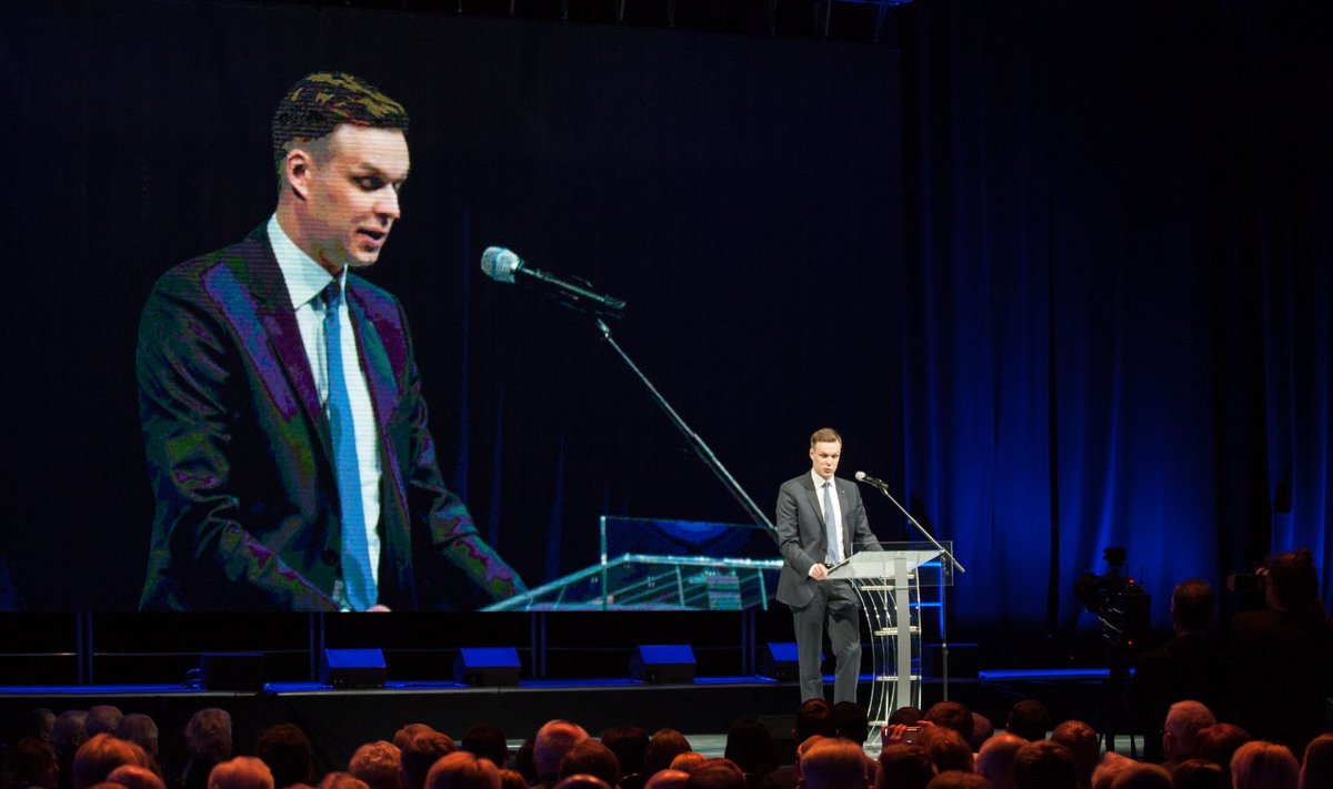 Gabrielius Landsbergis at the Party congress