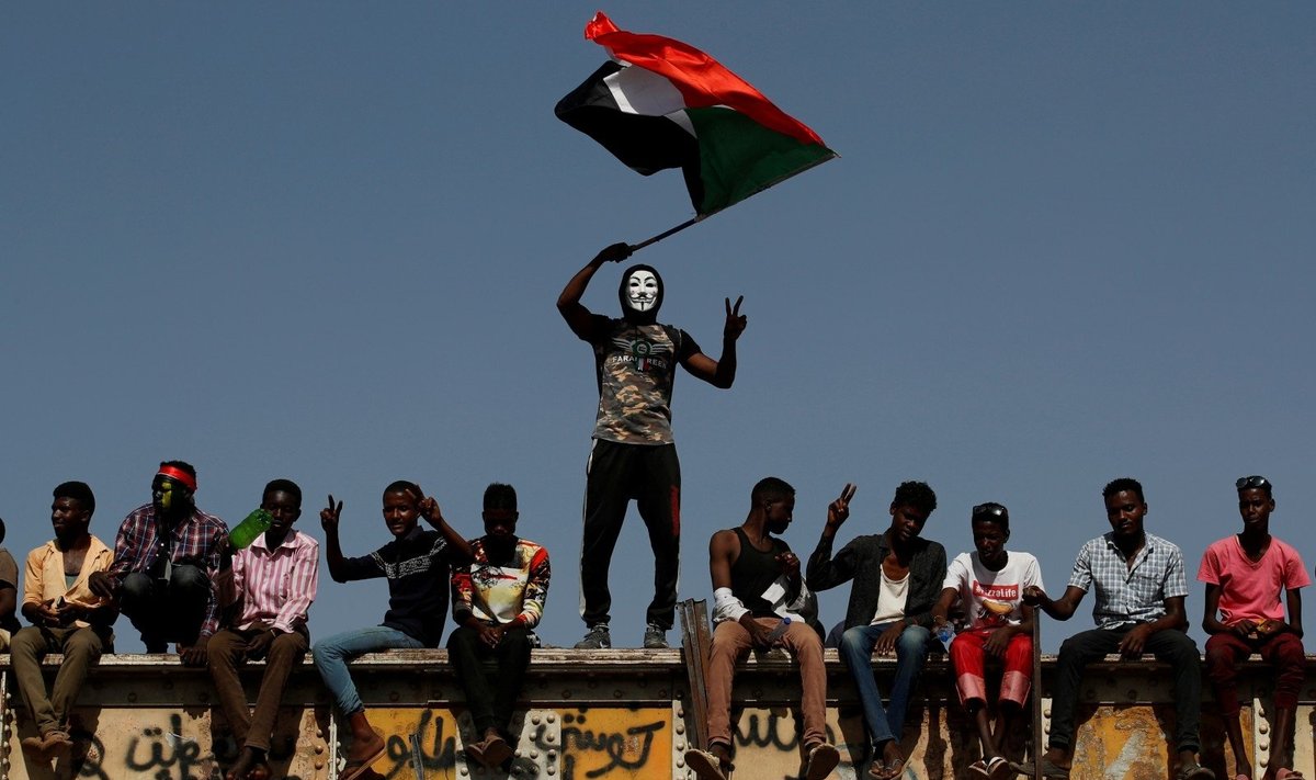 Protestuotojai Sudane