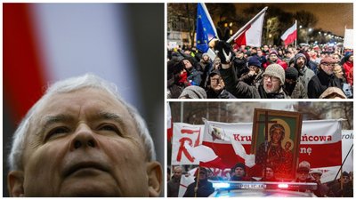 Jaroslawo Kaczynskio priešininkai ir rėmėjai