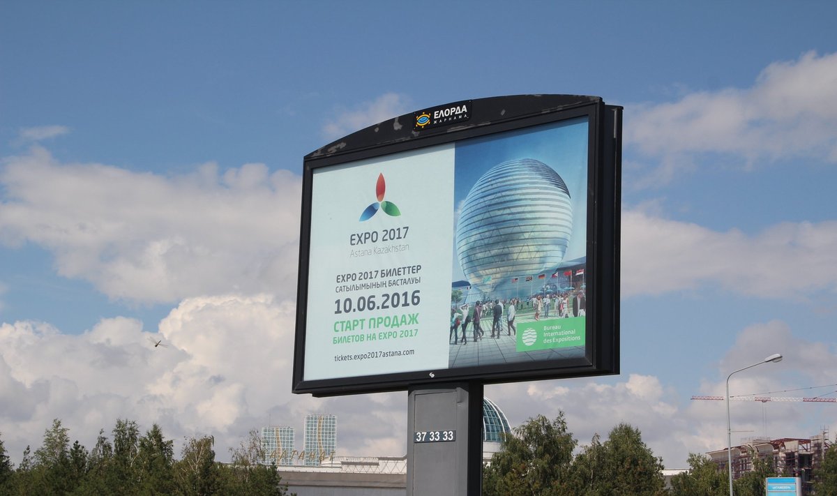 Astana laukia kitais metais čia vyksiančios "Expo" pasaulinės parodos