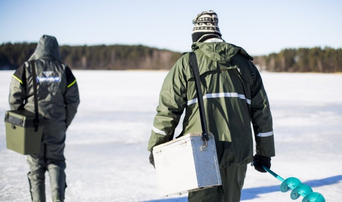 Ant ledo žvejams dabar geriau nelipti