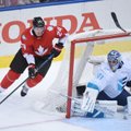Ledo ritulio pasaulio taurės finalo serija prasidėjo Kanados rinktinės pergale