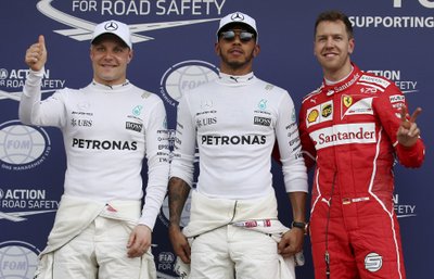 Valtteri Bottas, Lewisas Hamiltonas ir Sebastianas Vettelis