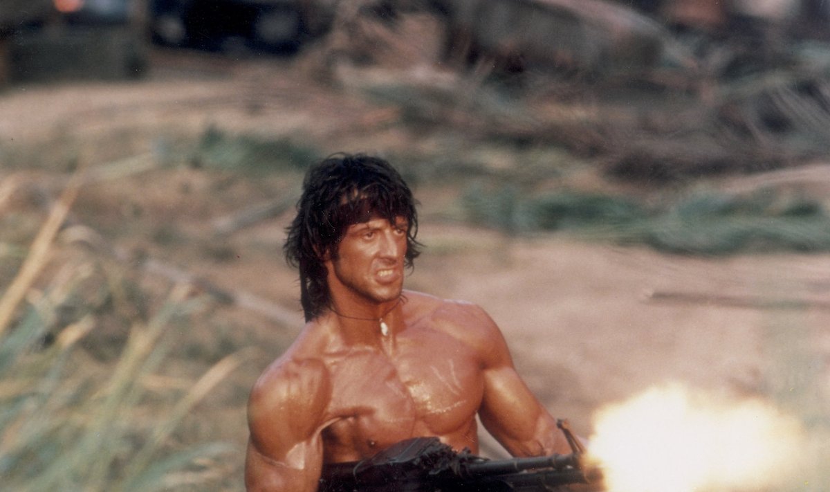 Sylvesteris Stallone filme "Rambo: First Blood. Part II" (1985 m.)