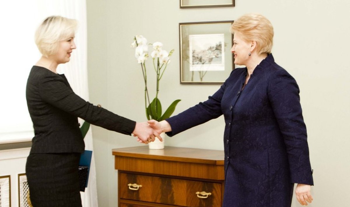Diana Korsakaitė ir Dalia Grybauskaitė