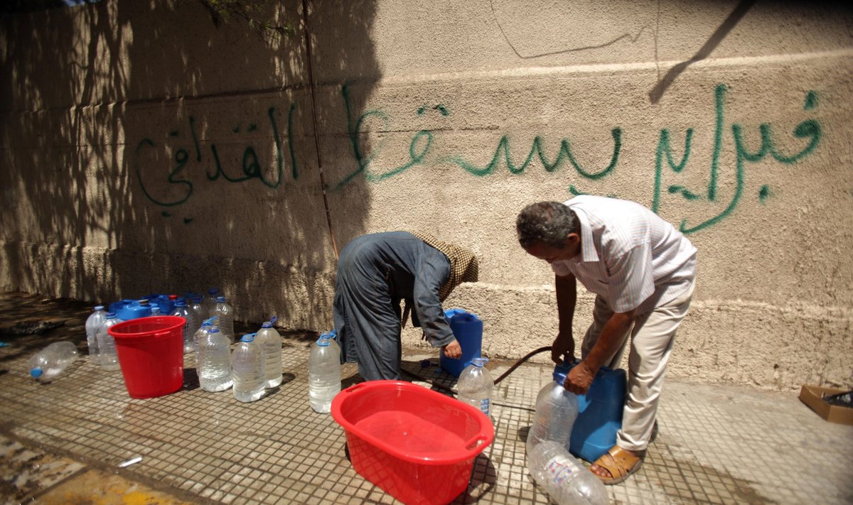 Libijoje, Tripolyje trūksta vandens