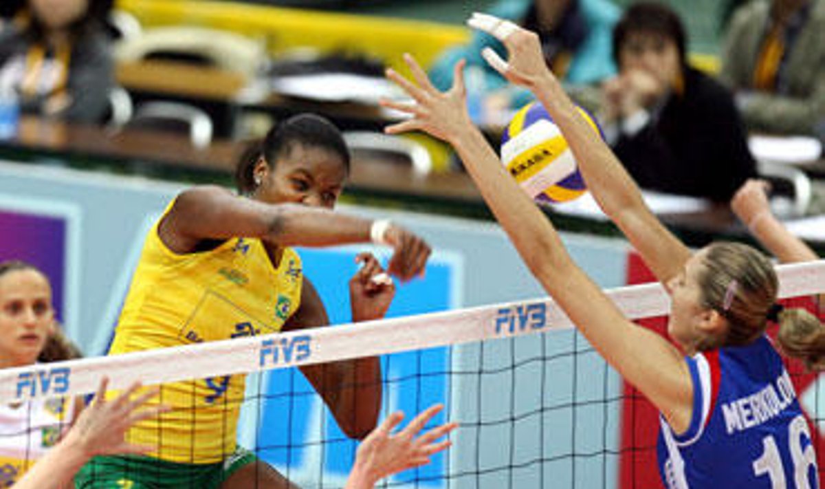 Tinklinio moterų pasaulio čempionato rungtynės Brazilija - Rusija, lapkričio 12, 2006.