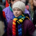 Klimato aktyvistė Thunberg grįžo protestuoti prie Švedijos parlamento