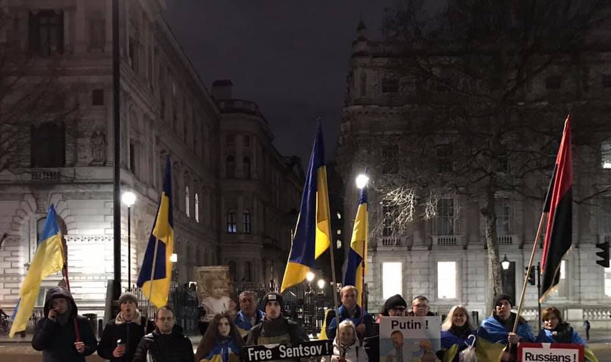 В центре Лондона украинцы провели акцию против агрессии РФ