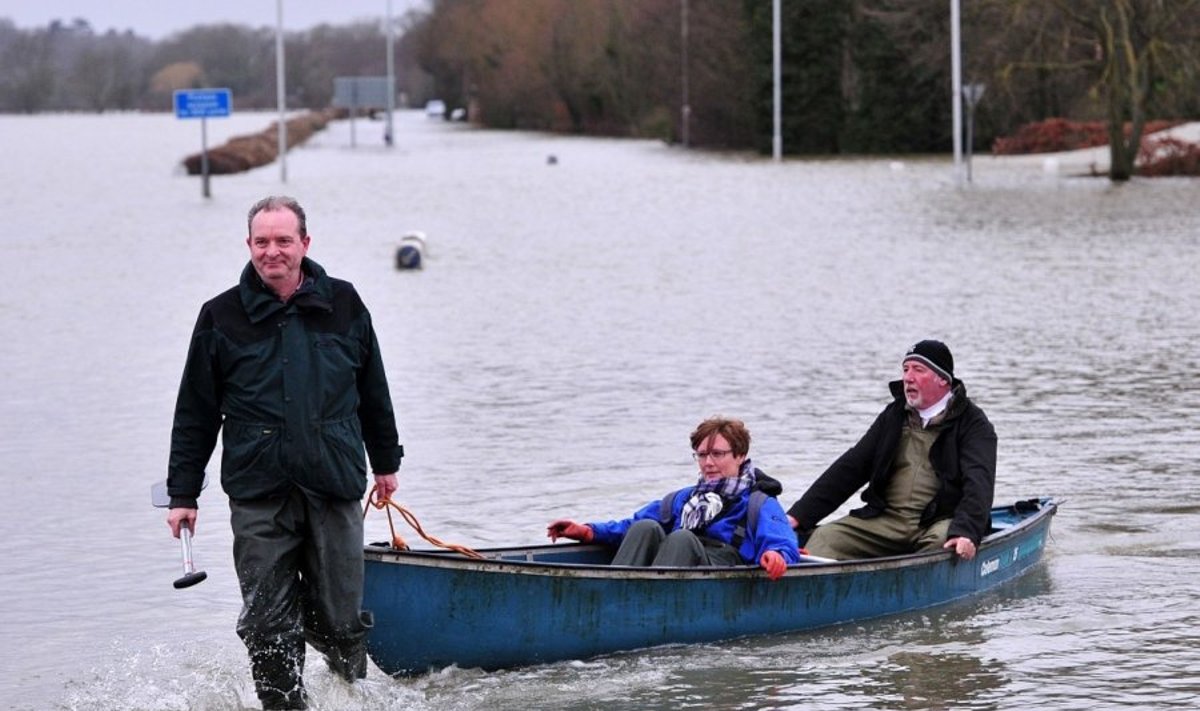 Potvyniai D. Britanijoje