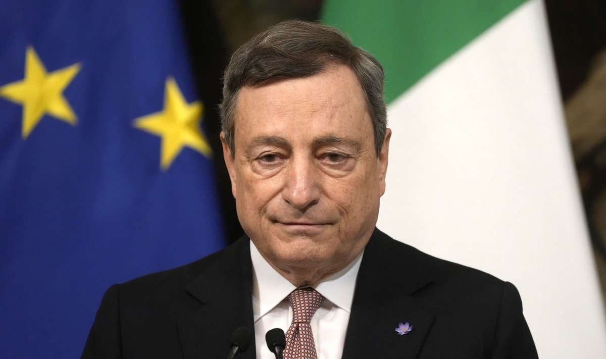  Italijos ministras pirmininkas Mario Draghi 