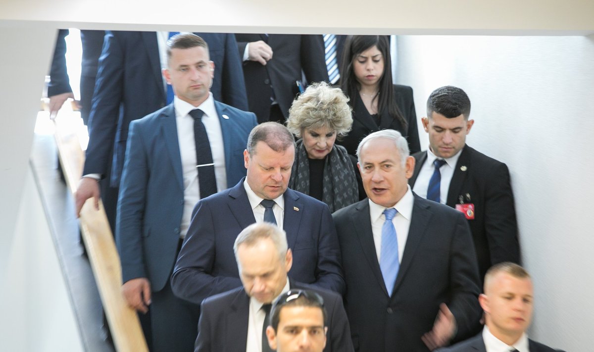 Saulius Skvernelis, Benjaminas Netanyahu