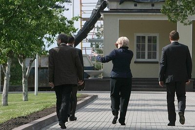 Dalia Grybauskaitė su palyda