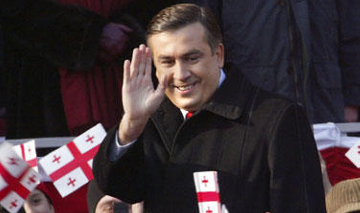 Michailas Saakašvilis inauguracijos metu