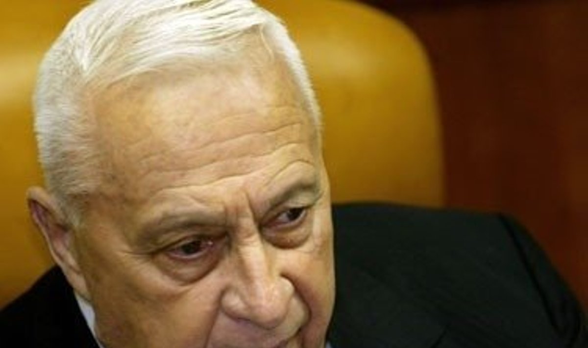 Izraelio premjeras Arielis Sharonas 