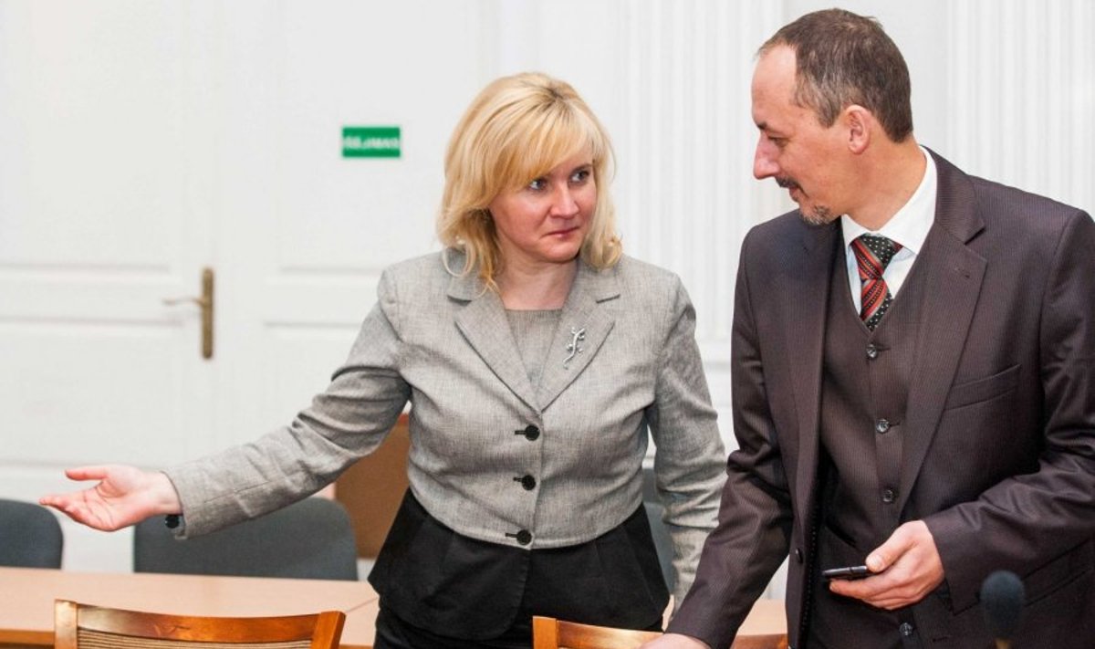 Renata Krasauskienė ir advokatas Paulius Jablonskas