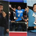 Maradona siautėjo tribūnose: šoko, rodė nepadorius gestus, puolė į ekstazę ir buvo išvežtas į ligoninę