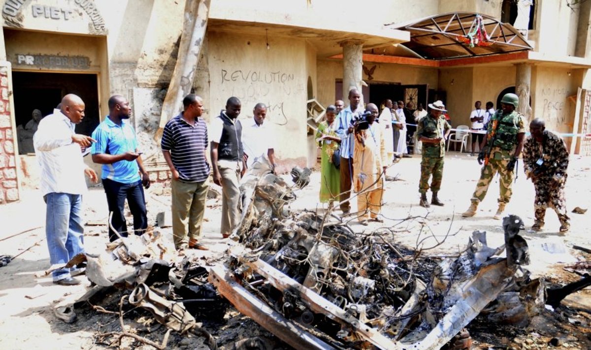 Nigerijoje griaudėjo sprogimai  