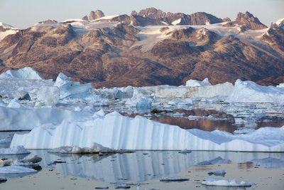 Grenlandijos fiordus kausto ledynai.
