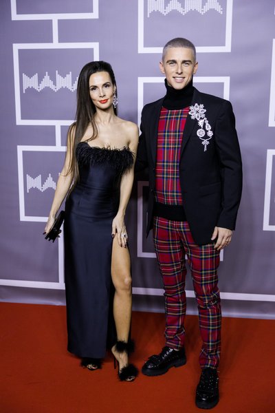 Donatas Montvydas su žmona Veronika