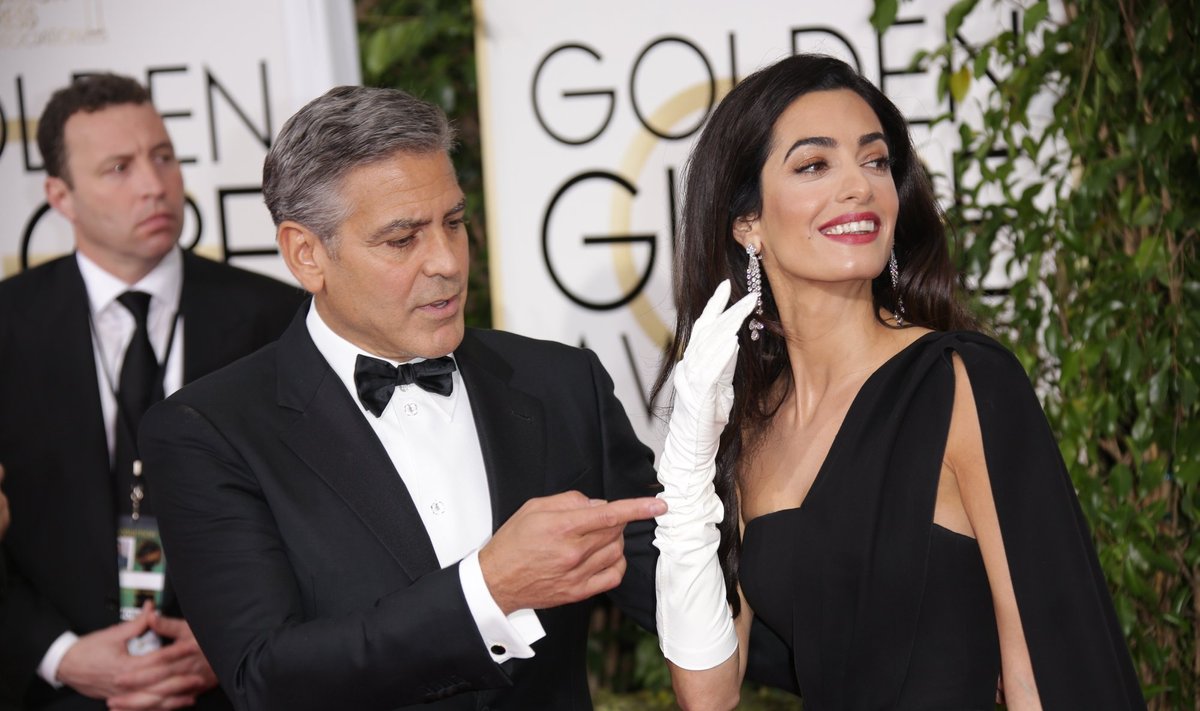 George'as Clooney ir Amal Clooney
