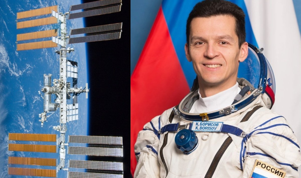 Į TKS skris rusų kosmonautas K. Borisovas. NASA/Roscosmos nuotr.