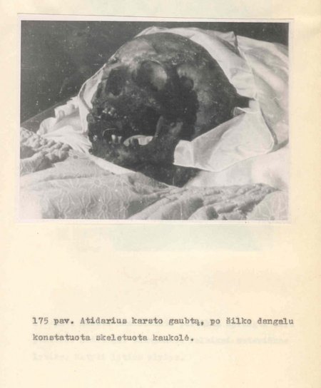Barboros žagarietės palaikai (nuotr. iš J. Markulio disertacijos)
