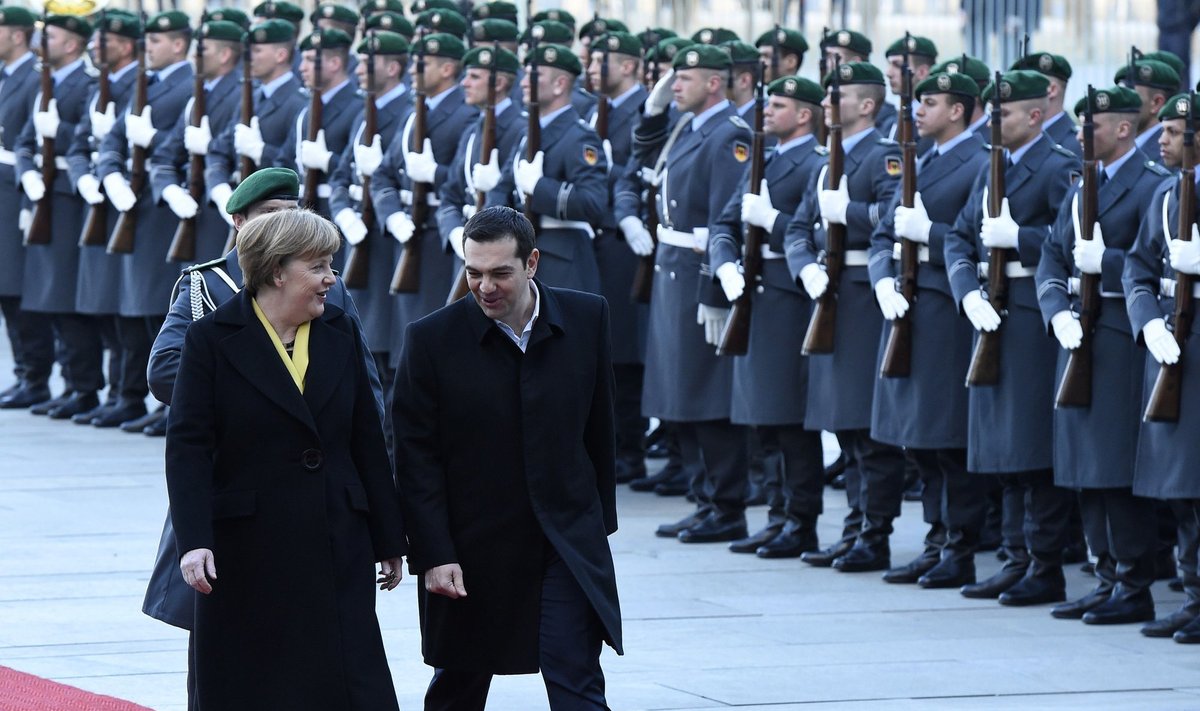A. Merkel susitikimas su A. Tsipru