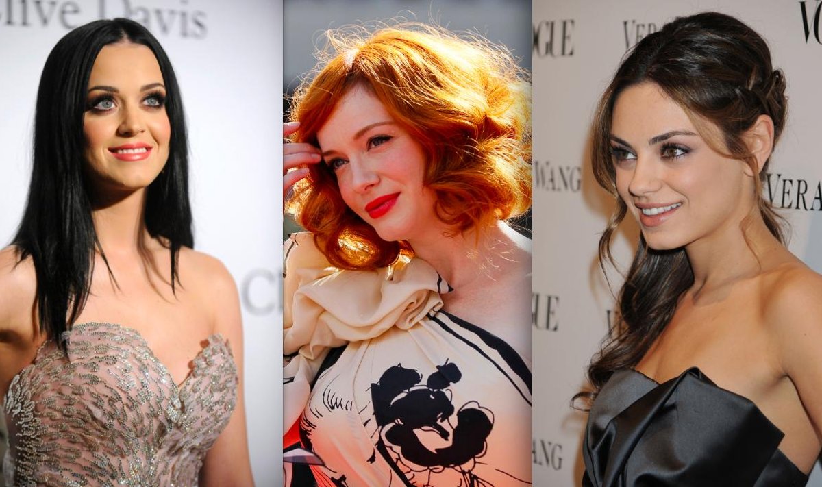 Katy Perry, Christina Hendricks ir Mila Kunis