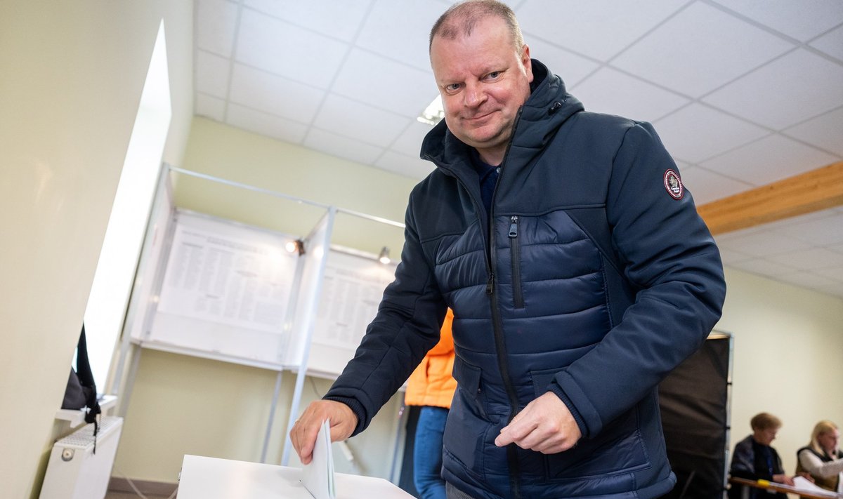 Saulius Skvernelis balsavo savivaldybės tarybos ir mero rinkimuose