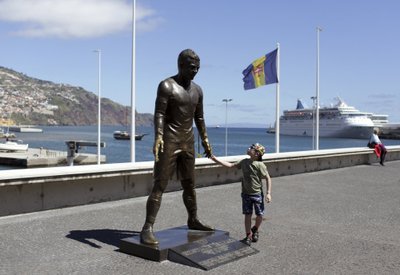 Cristiano Ronaldo skulptūra Madeiroje