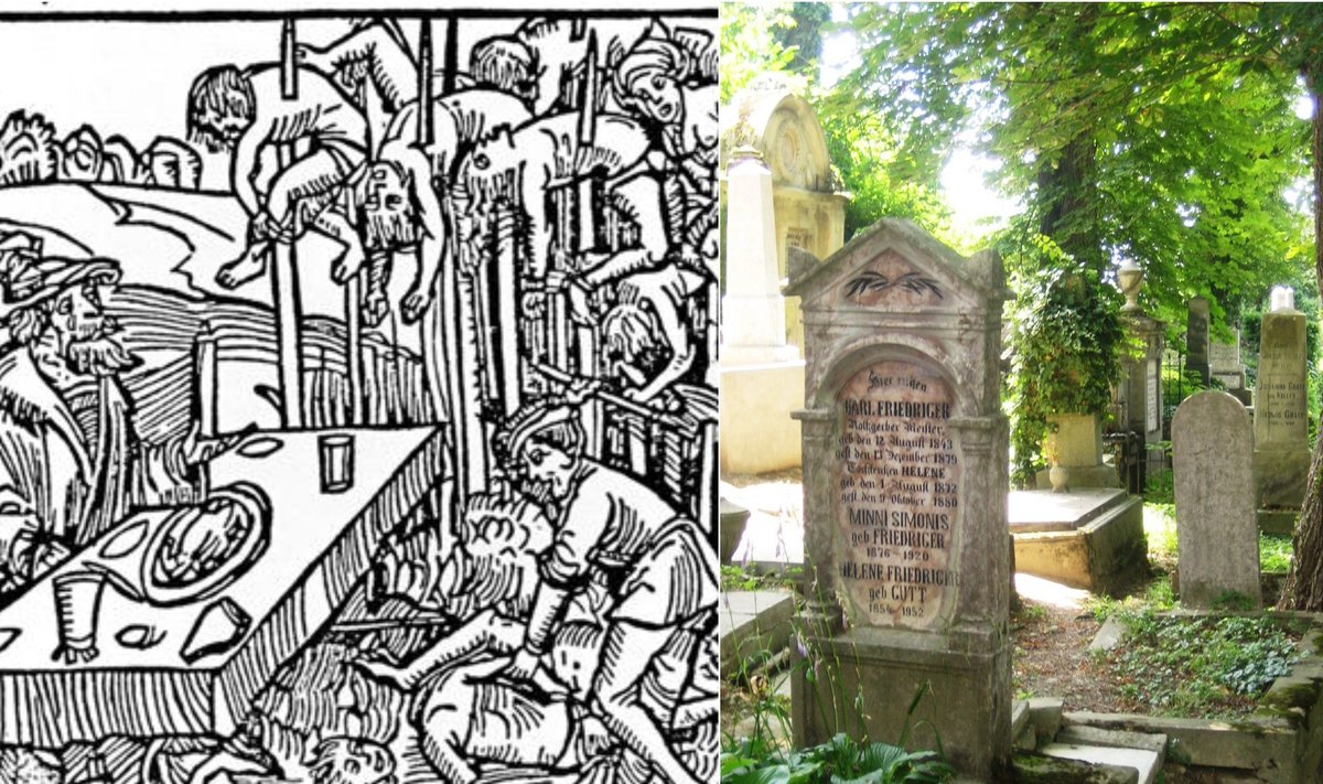 Iliustracija apie Vlado Drakulos "žygius" / Saksų kapinės Transilvanijoje