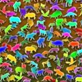 Optinė iliuzija: ar per 11 sekundžių rasite tarp žaislinių gyvūnų paslėptą žirafą?