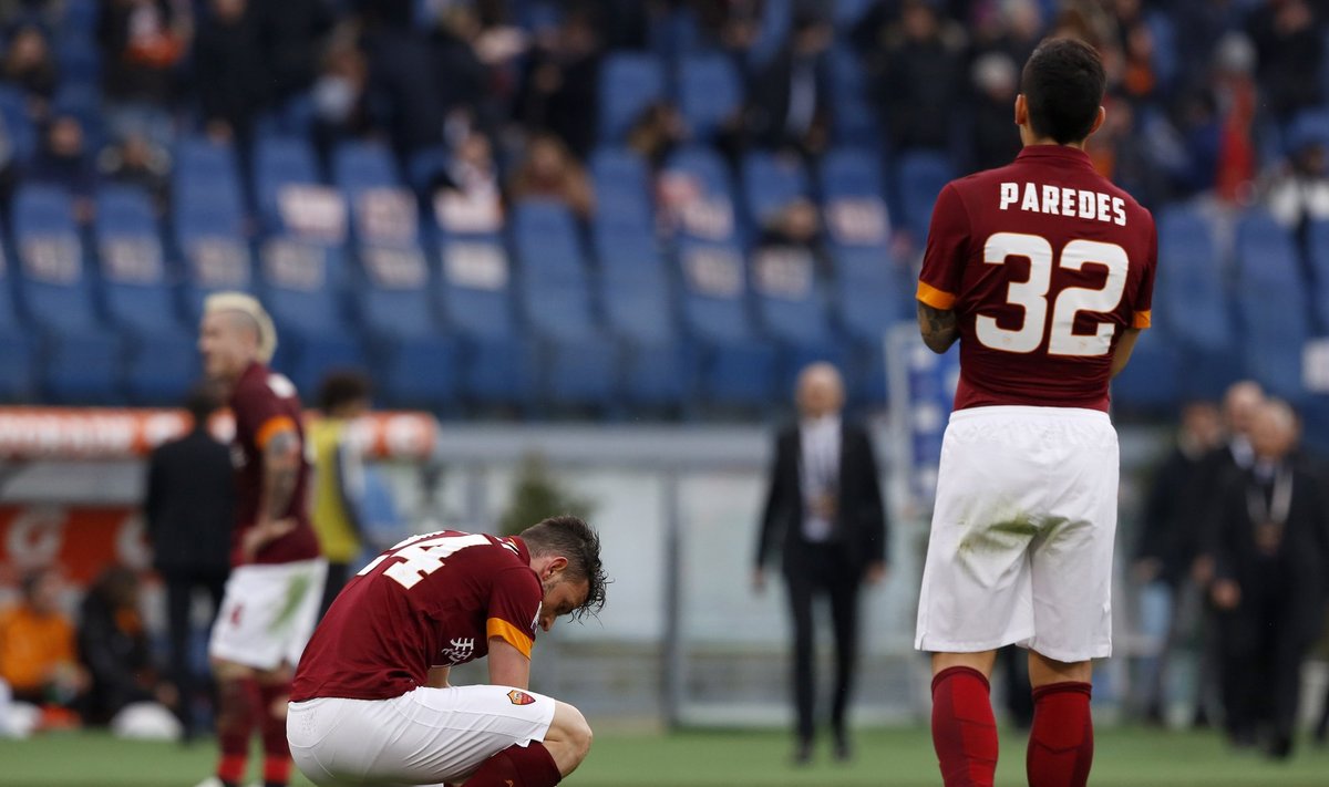 Romos futbolininkų nusivilimas