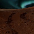 Marso dangų gali papuošti ryškiai mėlynos pašvaistės