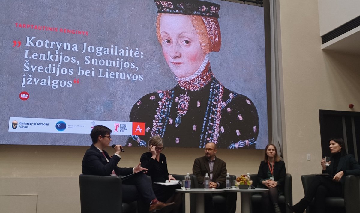 Lietuvos, Lenkijos, Suomijos ir Švedijos istorikai susirinkę Vilniuje diskutavo apie visų šių šalių istoriją jungiančią neeilinę Kotrynos Jogailaitės asmenybę. 