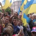 Prezidentas P. Porošenko ir sirgaliai išlydėjo Ukrainos futbolo rinktinę į Europos čempionatą