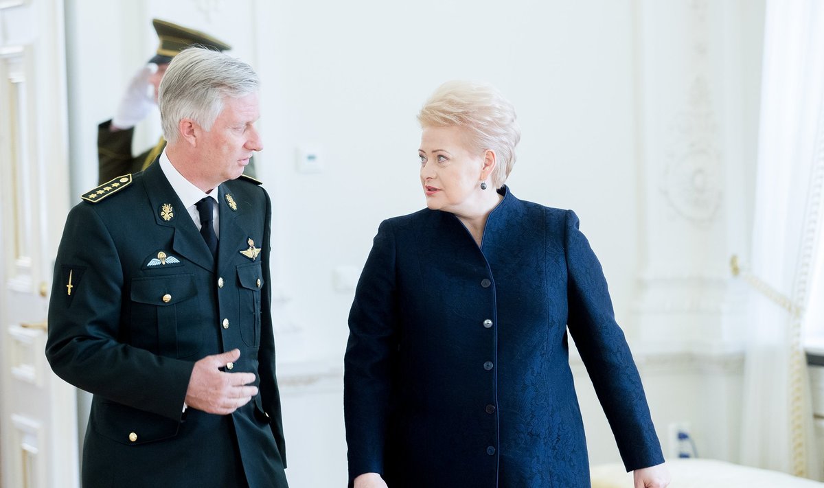 Belgų karalius Filipas ir Dalia Grybauskaitė