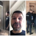 Į kalėjimą gražiuoju Kandrotas-Celofanas važiuoti nenorėjo: policijai teko lipti per balkoną