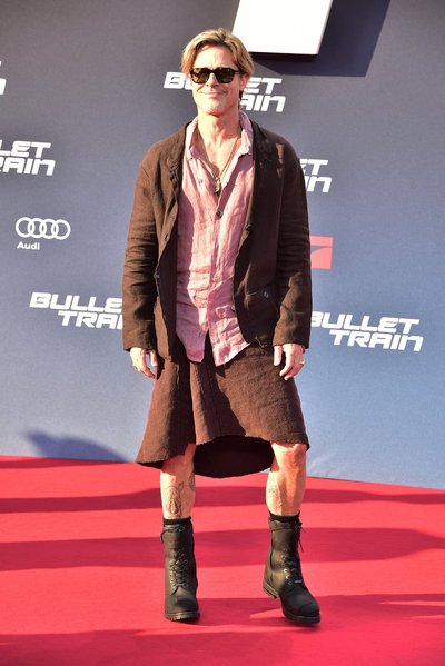 Bradas Pittas kino premjeroje Berlyne