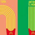 „McDonald's“ naujoje lauko reklamoje gudriai pasinaudojo gruzdintomis bulvytėmis