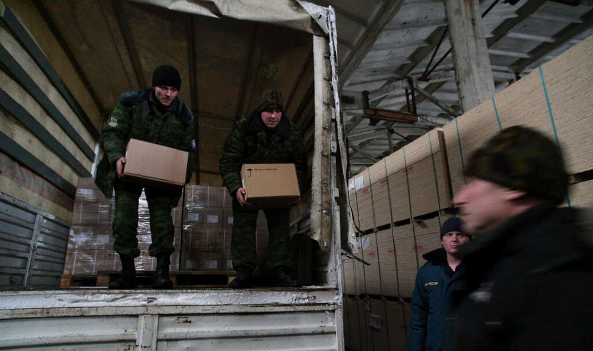 Į Donecką atvyko Rusijos „humanitarinės pagalbos“ konvojus