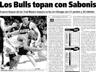 "El Mundo Deportivo" straipsnis apie rungtynes