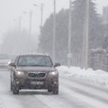 Sudėtingesnės eismo sąlygos – Pietų ir Pietryčių Lietuvoje bei Šiaulių ir Panevėžio rajonuose