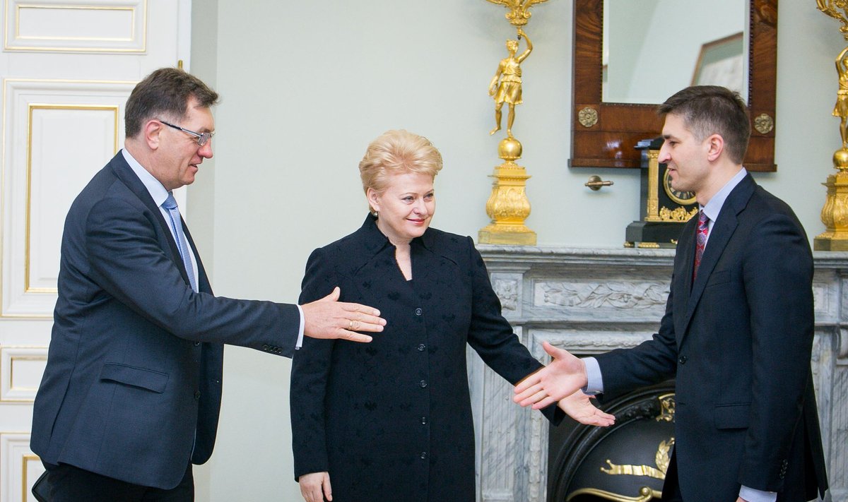 Algirdas Butkevičius, Dalia Grybauskaitė ir Jaroslavas Neverovičius