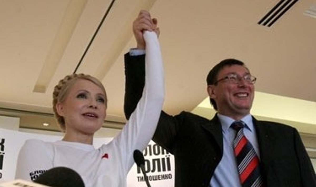 Julija Timošenko ir Jurijus Lučenka