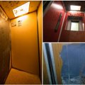 Vaizdelis kaip iš siaubo filmo: baisiausi Vilniaus liftai